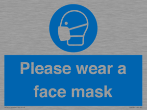 Please wear a face mask